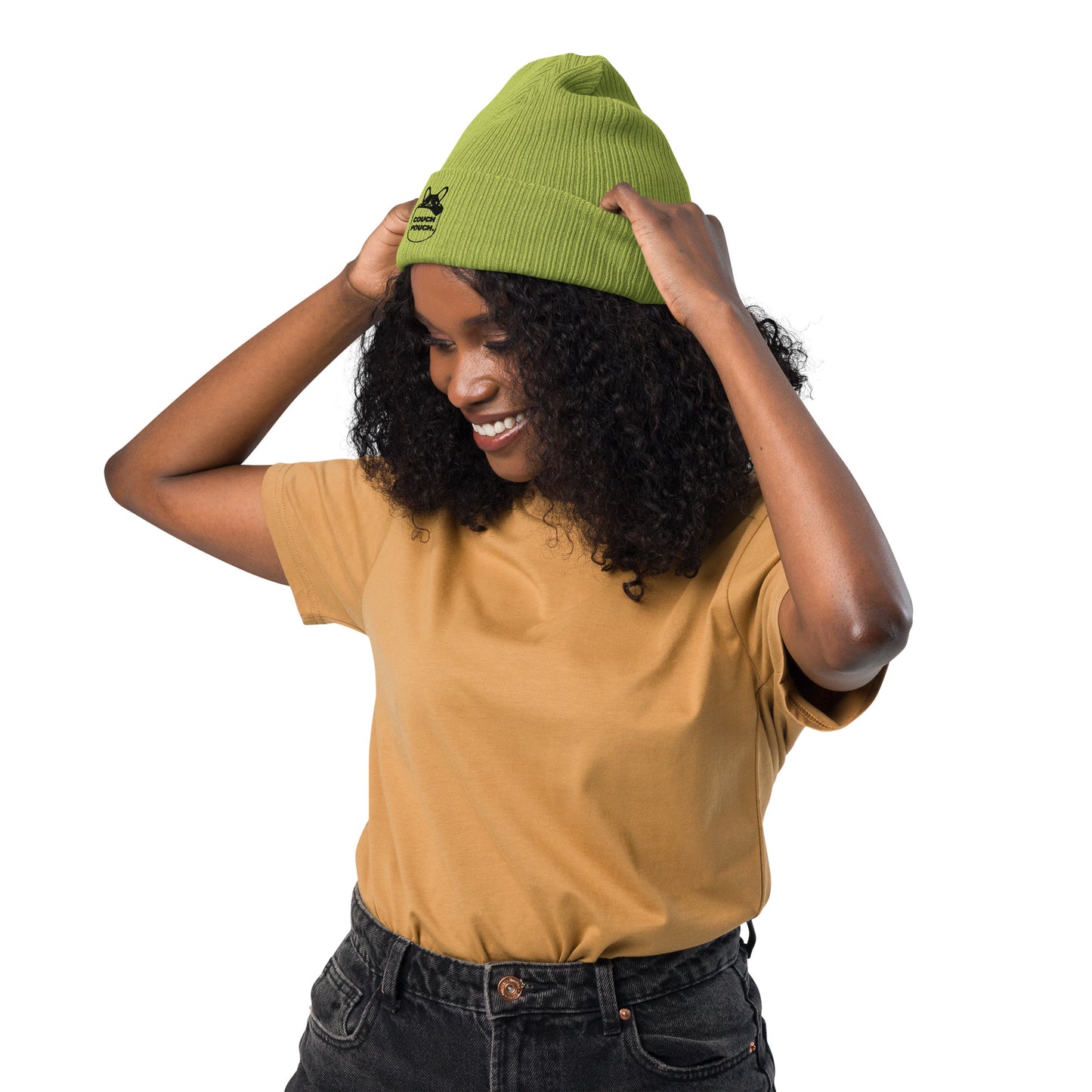 Unisex Organic Cotton Ribbed Beanie - Couch Pouch®