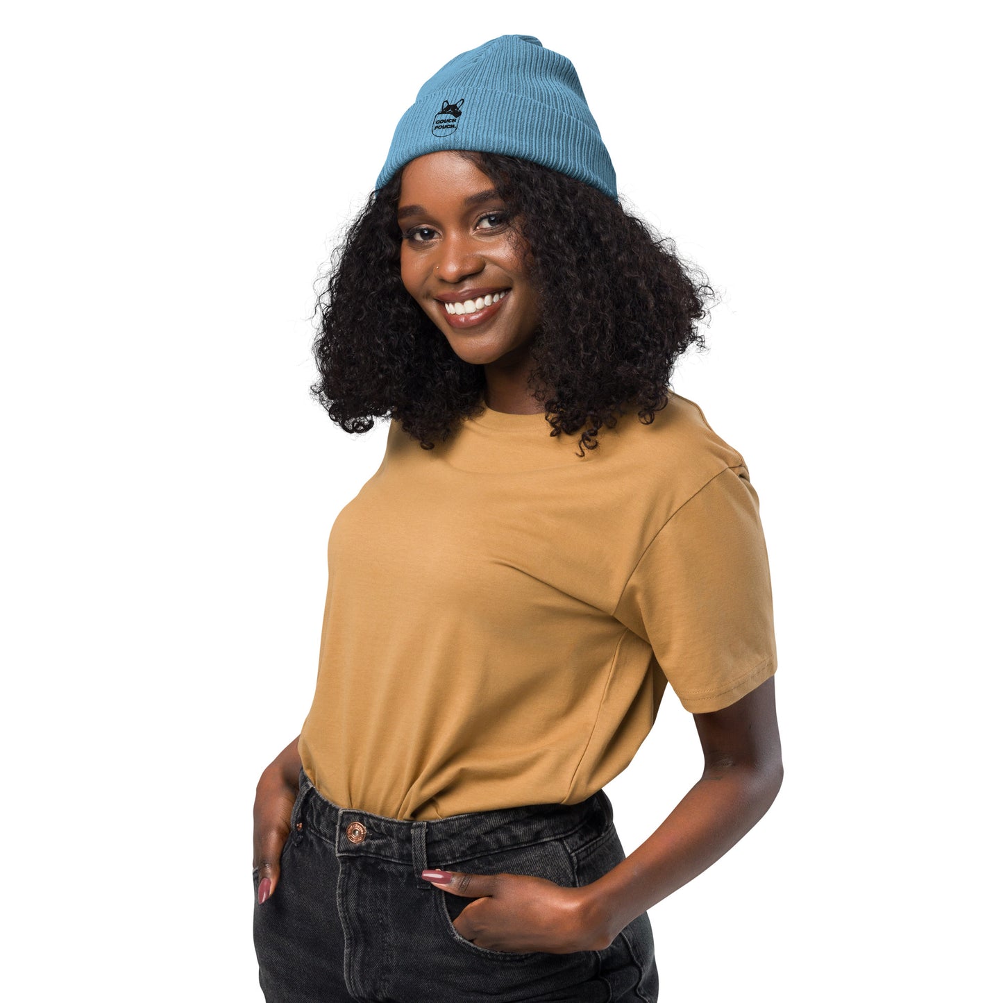 Unisex Organic Cotton Ribbed Beanie - Couch Pouch®