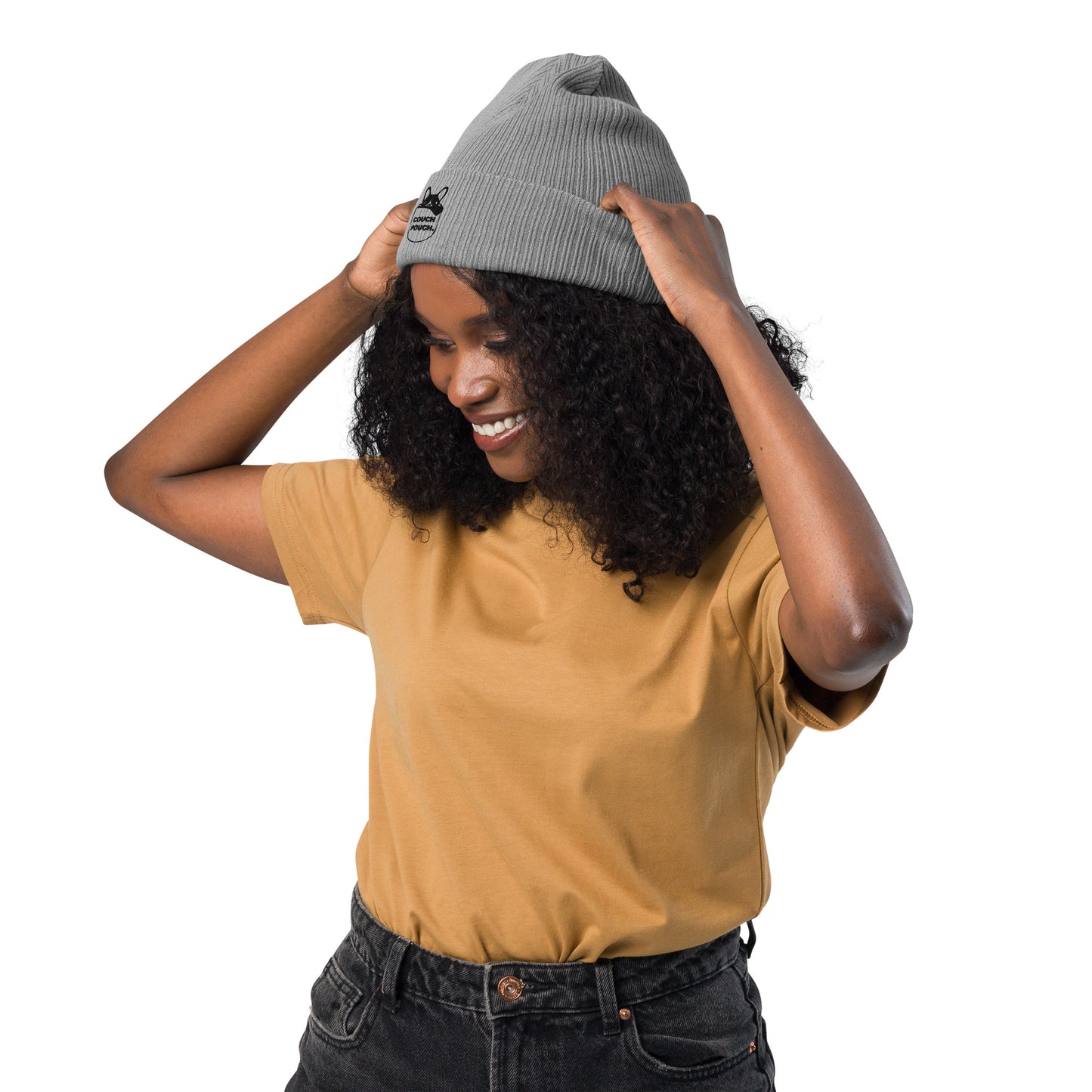 Unisex Organic Cotton Ribbed Beanie - Couch Pouch®