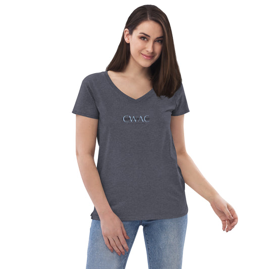 Women’s Recycled Polyester V-neck T-shirt - Comfort With A Cause